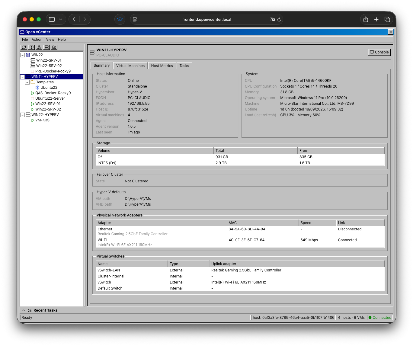 Host Details
